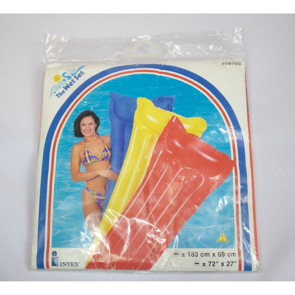 Intex The Wet Set Mat Inflatable Pool Float Air Mattress Red 72x27 #59703 SEALED